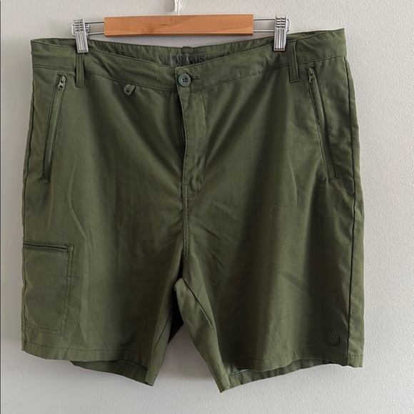 Dravus Olive Green Men's Cargo Shorts - Picture 1 of 6